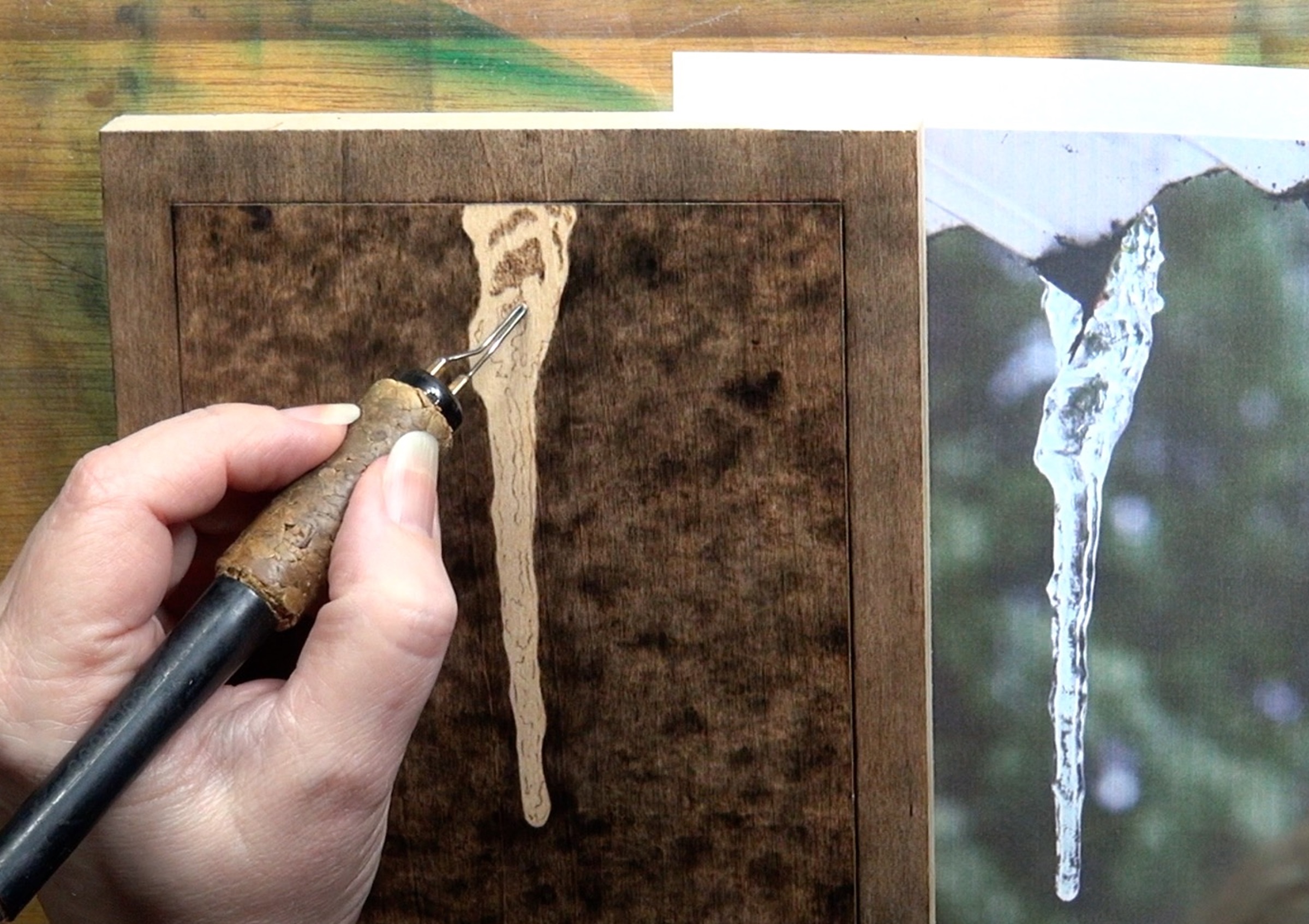 Icicle 3a – Pyrography Made Easy